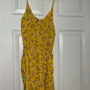 Yellow floral romper